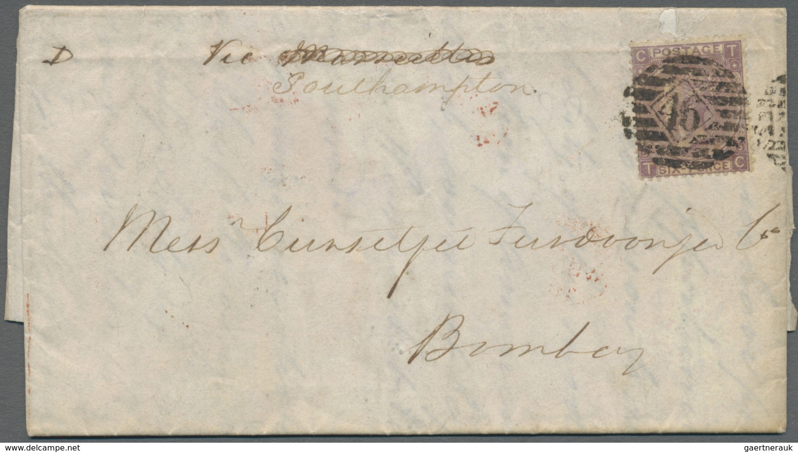 Br Indien: 1865-1895: Group Of 11 Covers And Letters From Great Britain To India, With Various Better F - Autres & Non Classés