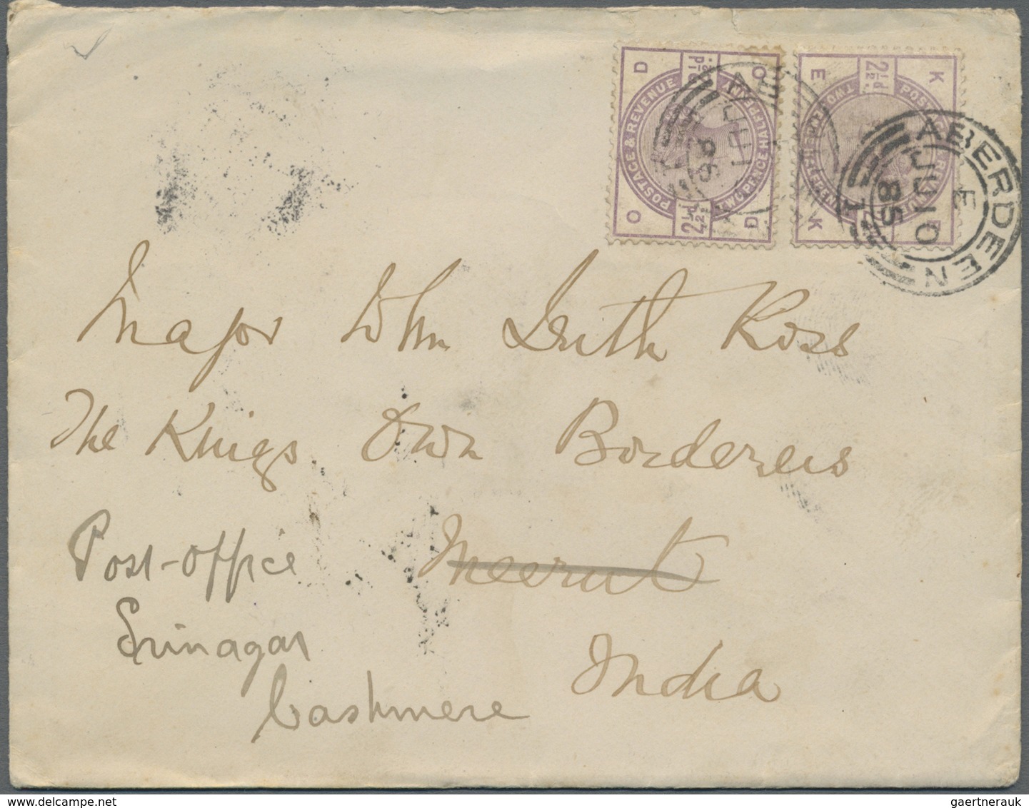 Br Indien: 1865-1895: Group Of 11 Covers And Letters From Great Britain To India, With Various Better F - Autres & Non Classés