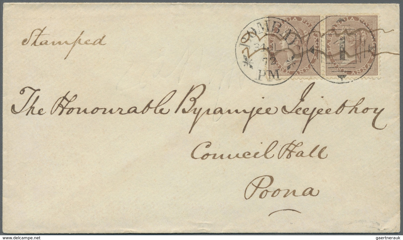 Br Indien: 1872/1900, One Front With FIELD POST OFFICE No. 38 (North West Frotier TIRAK FIELD FORCE9 Pl - Other & Unclassified