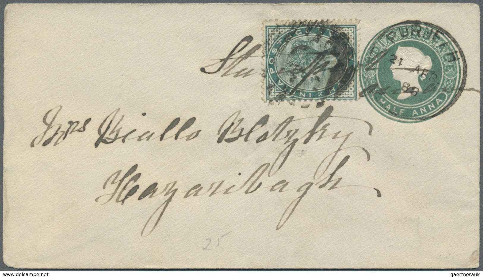 Br Indien: 1872/1900, One Front With FIELD POST OFFICE No. 38 (North West Frotier TIRAK FIELD FORCE9 Pl - Other & Unclassified