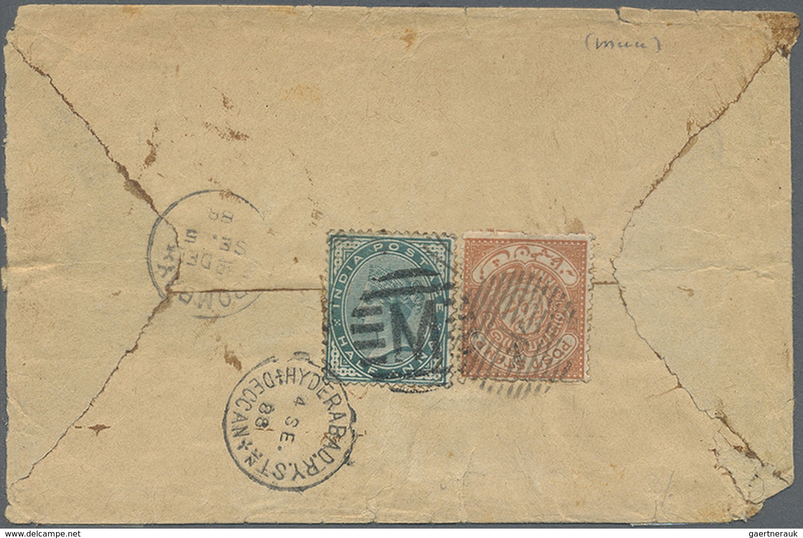 GA/Br Indien: 1880's/1950's ca.: Accumulation of about 170 covers, postcards and postal stationery from In