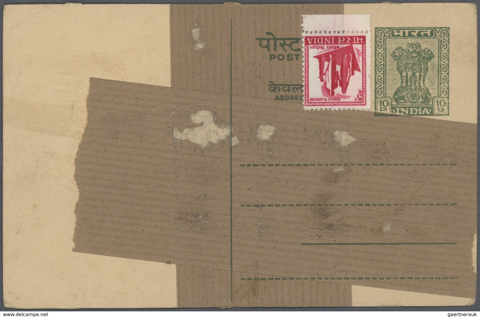 Br/GA Indien: 1947-1970's: Accumulation Of More Than 500 Post-Independence Covers, Postcards And Postal St - Autres & Non Classés