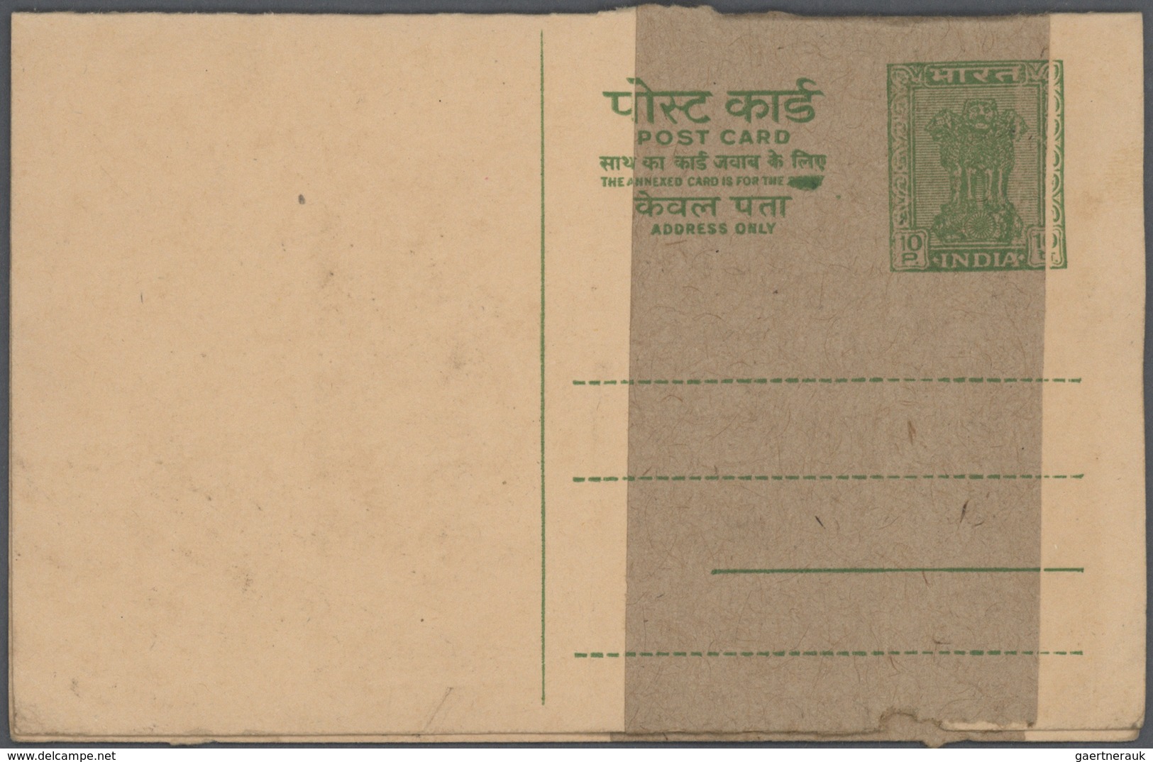 Br/GA Indien: 1947-1970's: Accumulation Of More Than 500 Post-Independence Covers, Postcards And Postal St - Autres & Non Classés