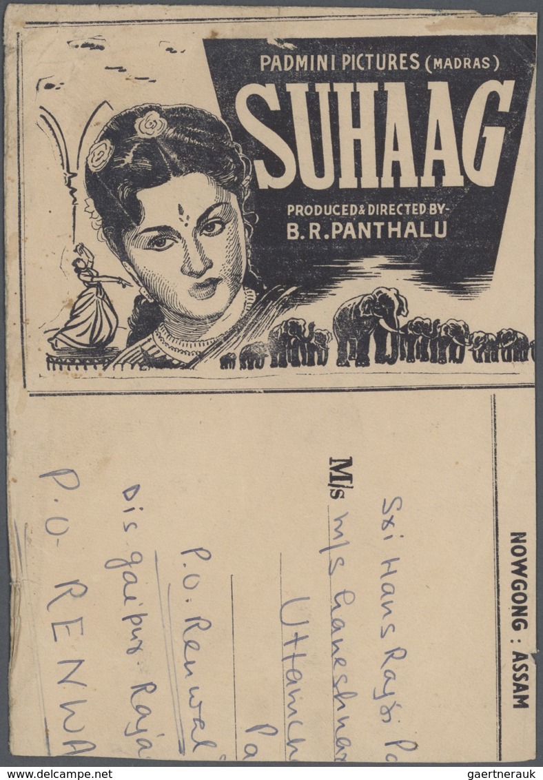 Br/GA Indien: 1947-1970's: Accumulation of more than 500 post-Independence covers, postcards and postal st
