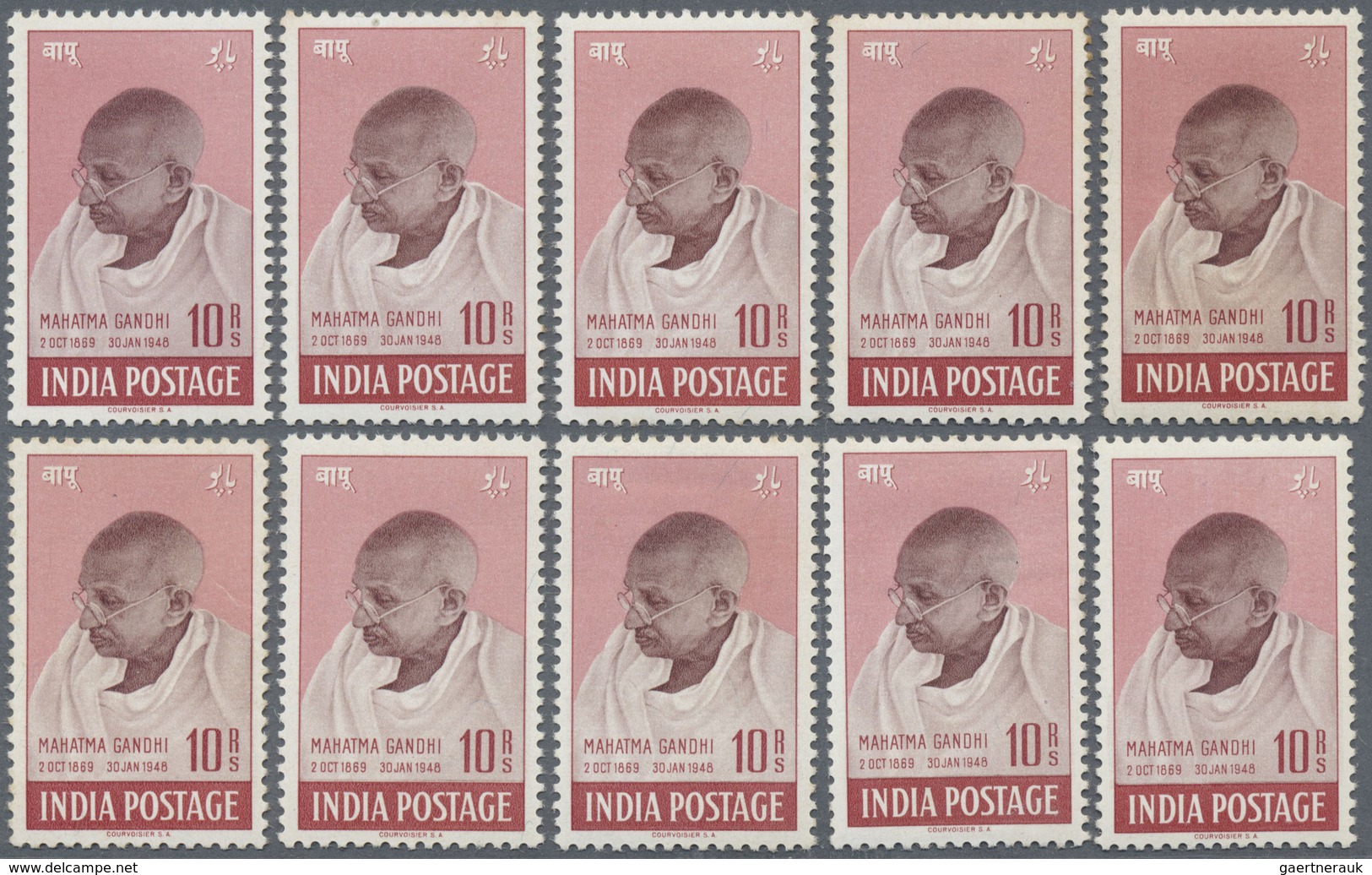 ** Indien: 1947-2000's Ca.: Comprehensive Stock Of Single Stamps, Complete Sets, Blocks Of Four, Other - Autres & Non Classés