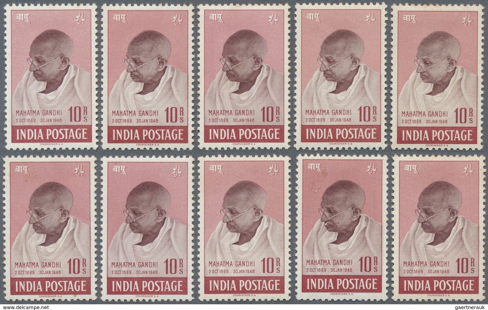 ** Indien: 1947-2000's Ca.: Comprehensive Stock Of Single Stamps, Complete Sets, Blocks Of Four, Other - Autres & Non Classés