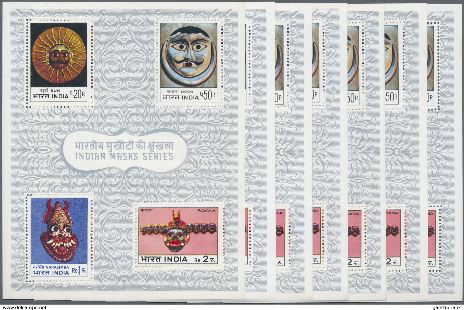 ** Indien: 1973-2010's SOUVENIR SHEETS: Comprehensive Collection And Stock Of Hundreds And Hundreds Of - Autres & Non Classés