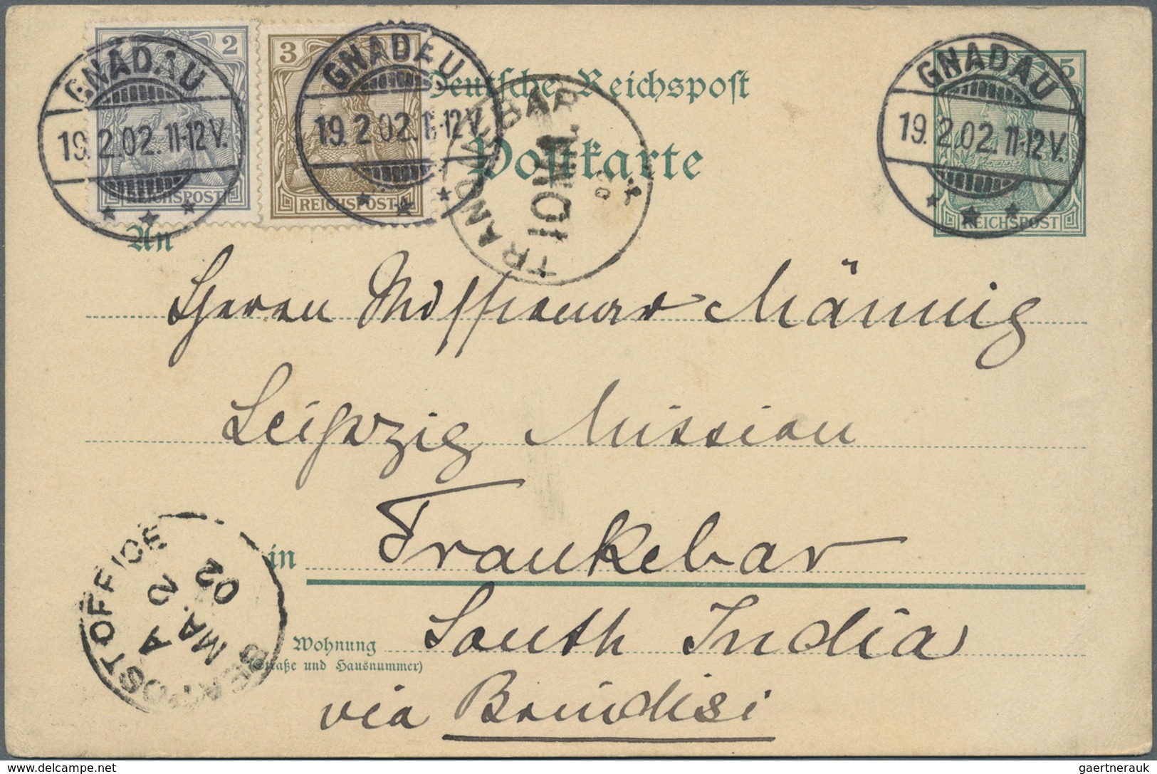 GA/Br Indien - Used Abroad: 1890-1909 DANISH SETTLEMENT: Group Of 11 Postal Stationery Cards/envelopes Plu - Autres & Non Classés