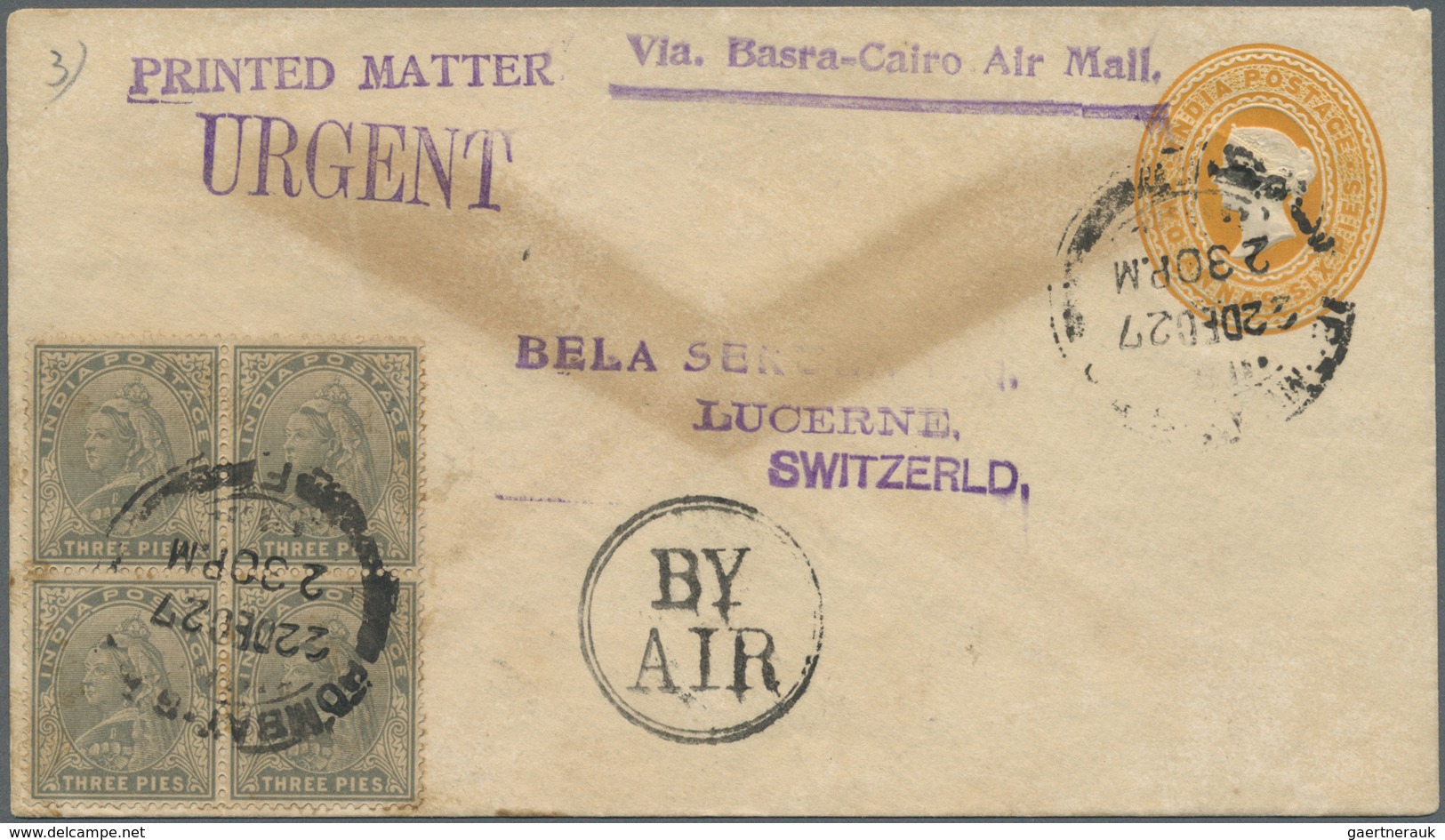 GA/Br Indien - Ganzsachen: 1850's-1970's Ca.: Collection Of Indian Postal Stationery Envelopes, Letter She - Non Classés