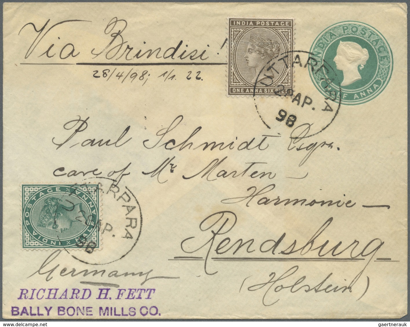 GA/Br Indien - Ganzsachen: 1850's-1970's Ca.: Collection Of Indian Postal Stationery Envelopes, Letter She - Non Classés