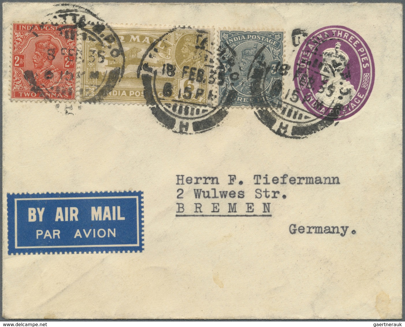 GA/Br Indien - Ganzsachen: 1850's-1970's ca.: Collection of Indian postal stationery envelopes, letter she