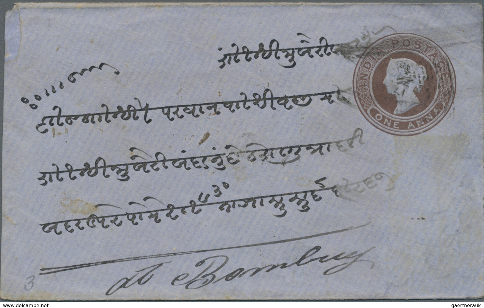 GA/Br Indien - Ganzsachen: 1850's-1970's ca.: Collection of Indian postal stationery envelopes, letter she