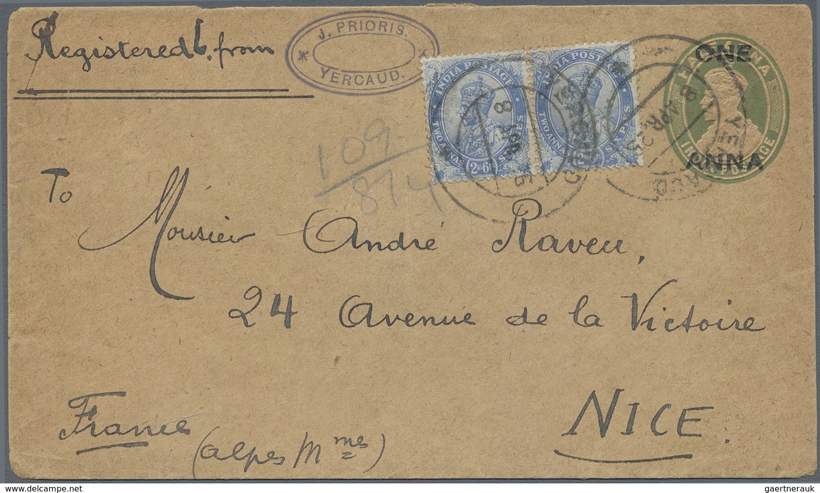 GA Indien - Ganzsachen: 1857-1940's: Collection Of 64 Postal Stationery Envelopes, Letter Sheets, Postc - Non Classés