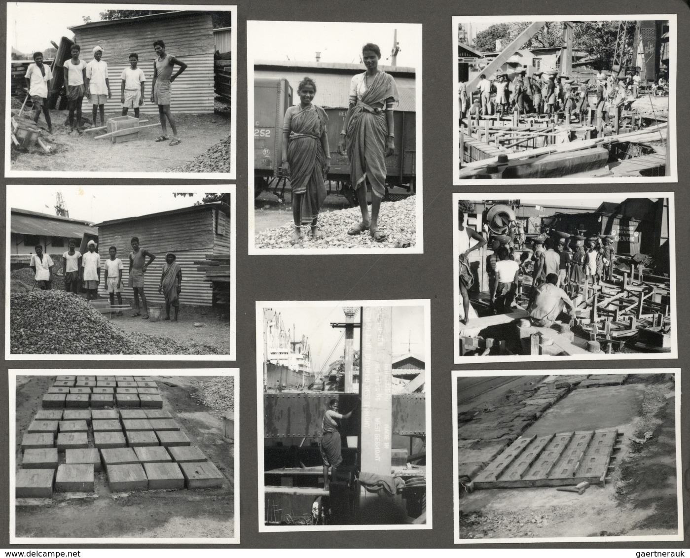 Indien - Besonderheiten: Photoalbum Documenting The Bulding Of A Bridge By The Germany Company JUCHO - Autres & Non Classés