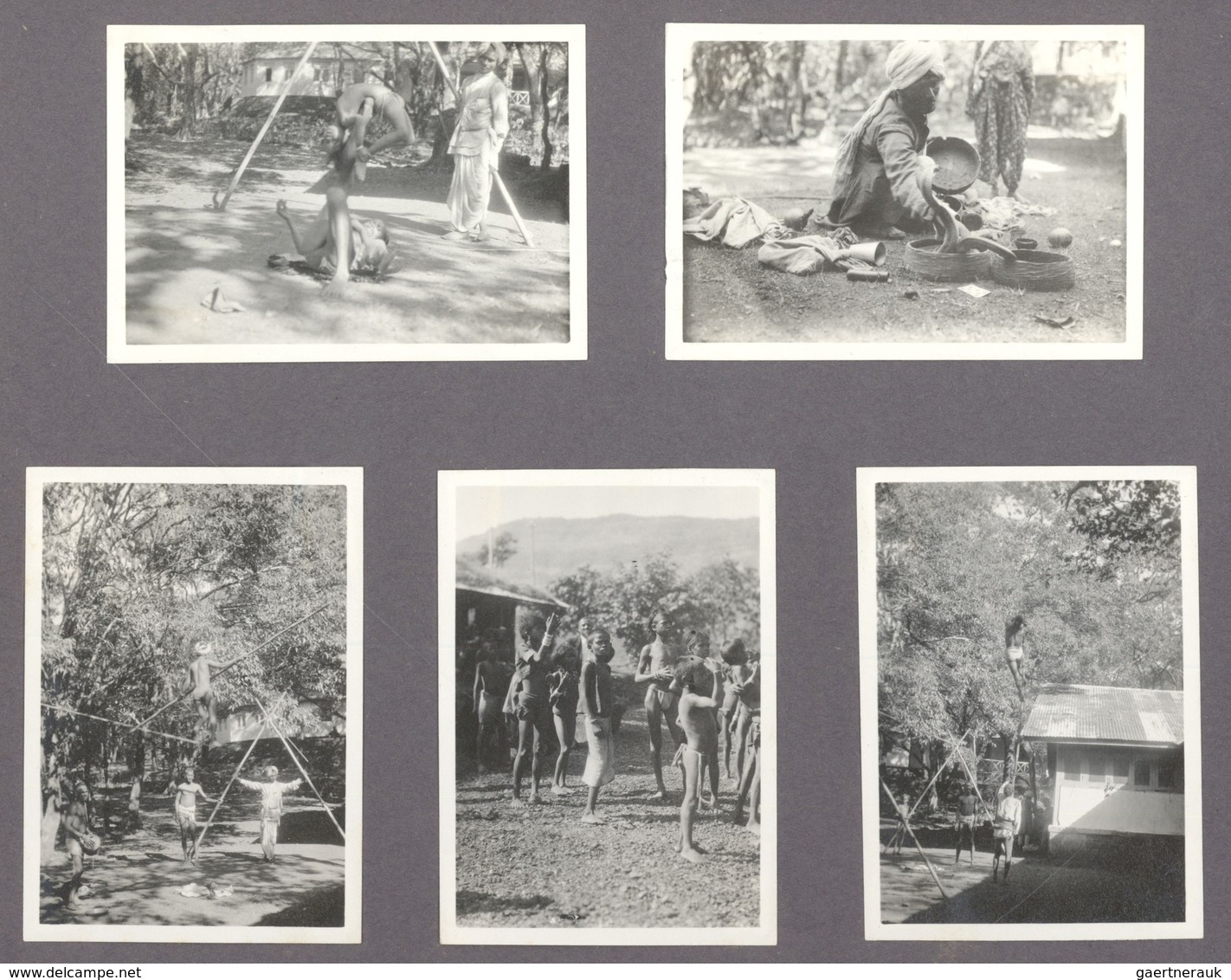 Indien - Besonderheiten: 1927: Photo Album Of A Swiss Diplomat With 154 Photos From Bombay. ÷  1927: - Autres & Non Classés