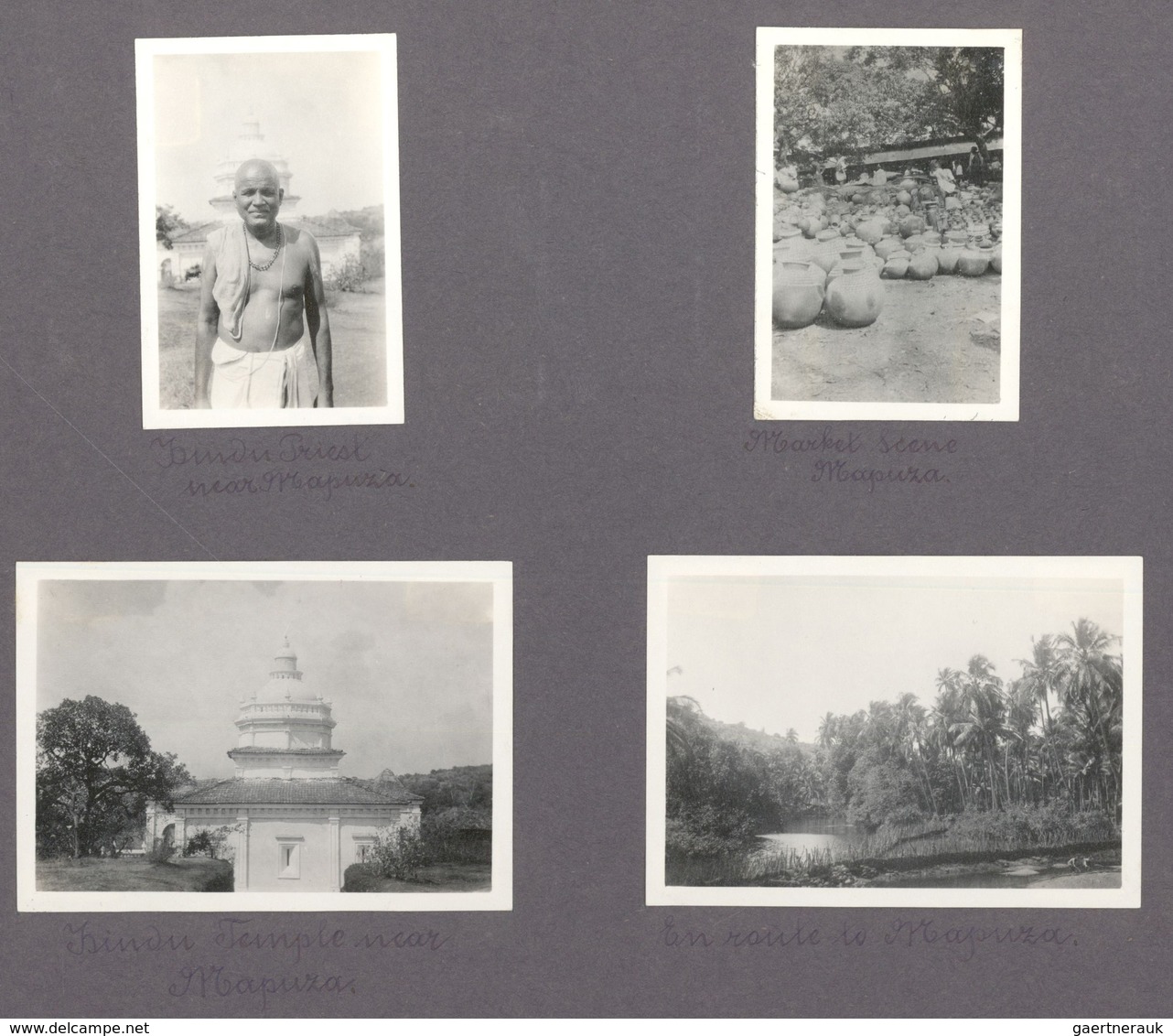 Indien - Besonderheiten: 1927: Photo Album Of A Swiss Diplomat With 154 Photos From Bombay. ÷  1927: - Autres & Non Classés