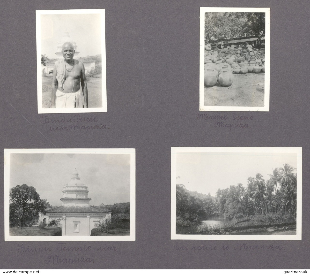 Indien - Besonderheiten: 1927: Photo Album Of A Swiss Diplomat With 154 Photos From Bombay. ÷  1927: - Other & Unclassified