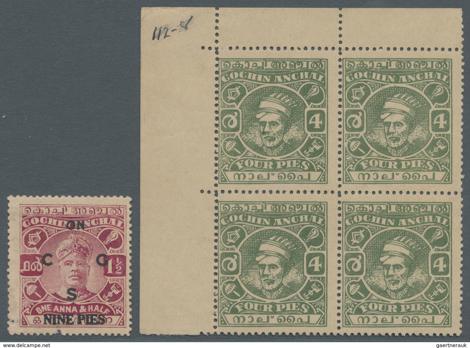 **/*/(*)/O/Br Indien - Konventionalstaaten: 1867 - 1945, Marvellous Lot Of 12 Covers And Fiscal Dokuments From The - Autres & Non Classés