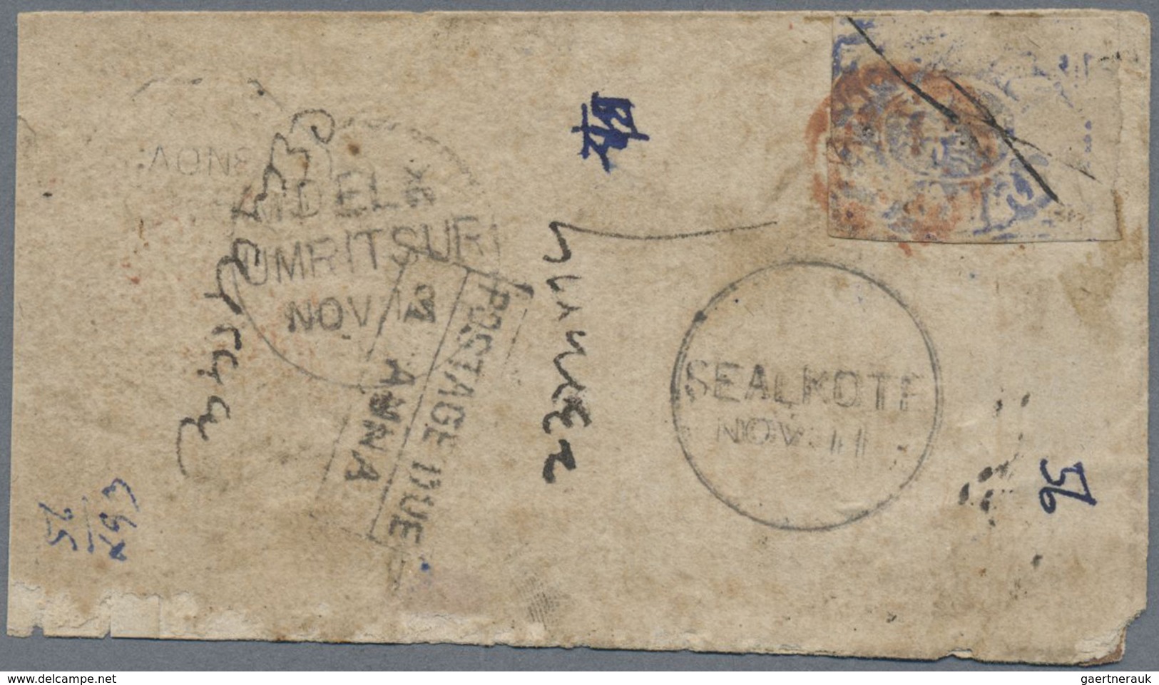 Br Indien - Feudalstaaten: JAMMU & KASHMIR 1867/1880's: Two Insufficiently Franked Inland Covers, One F - Autres & Non Classés