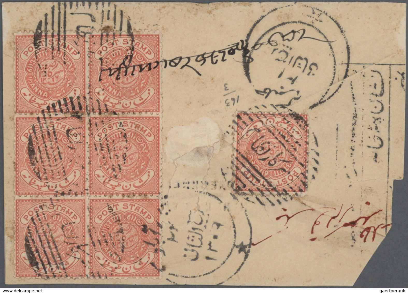 Br Indien - Feudalstaaten: HYDERABAD 1870-1949: Group Of 18 Covers (one Front) With Interesting Frankin - Autres & Non Classés