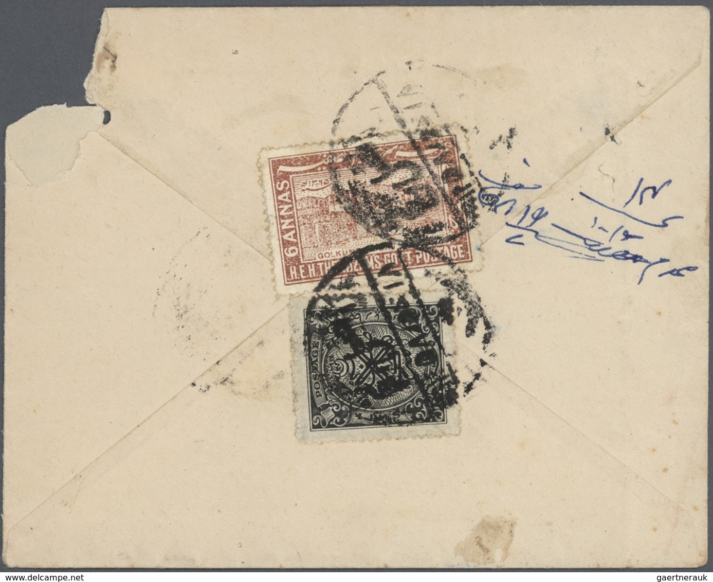 Br Indien - Feudalstaaten: HYDERABAD 1870-1949: Group Of 18 Covers (one Front) With Interesting Frankin - Autres & Non Classés