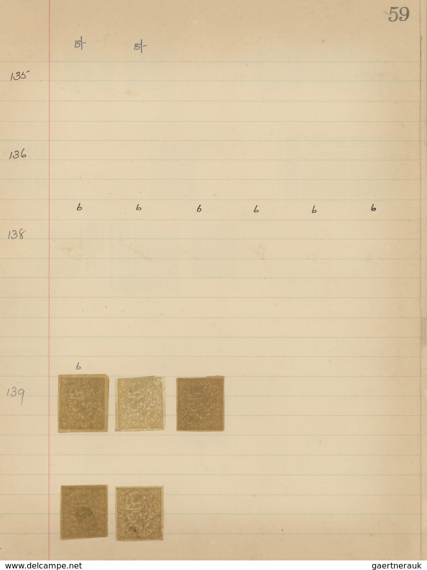 O/*/(*) Indien - Feudalstaaten: JAIPUR, J&K, JIND, KISHANGARH: Stanley Gibbons stock book containing hundred