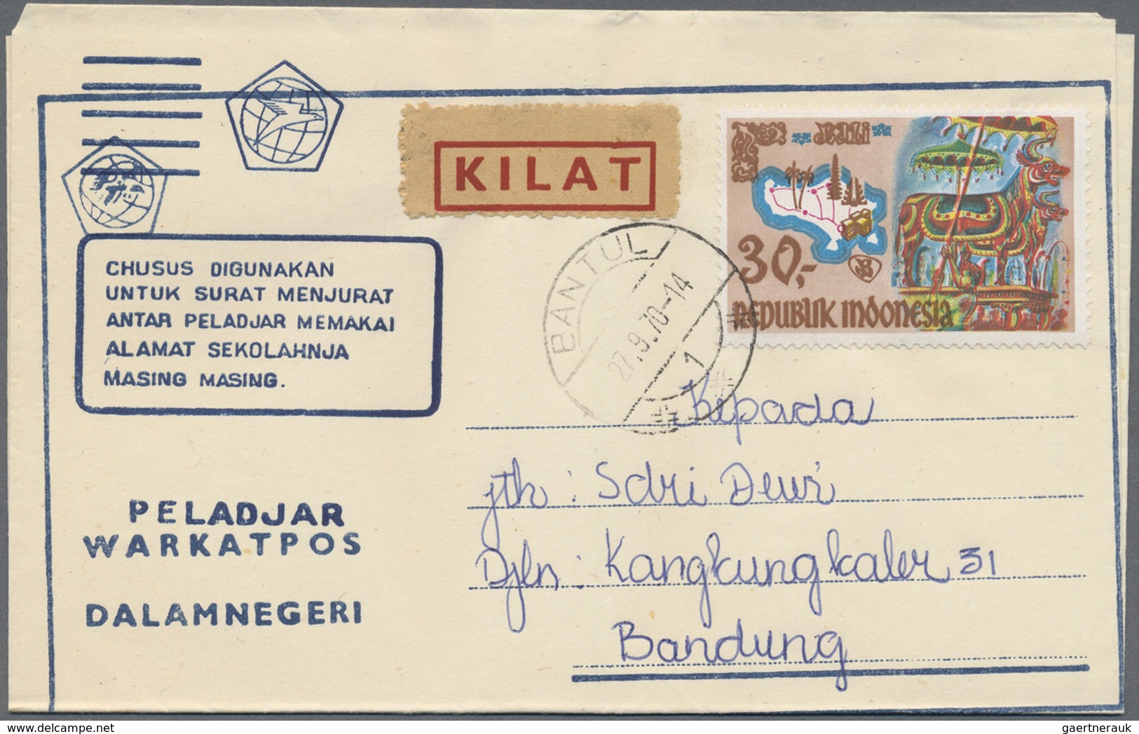 GA Indonesien: 1950/76, military / UN peacekeeping / govt. service special envelopes collection: Milita