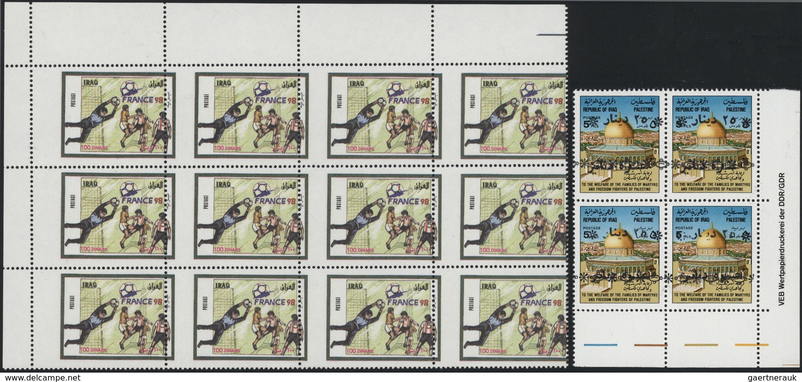 Br/**/O Irak: 1940-2000, Large Album Containing Early Complete Sheets Postage And Service Stamps, Overprinte - Iraq
