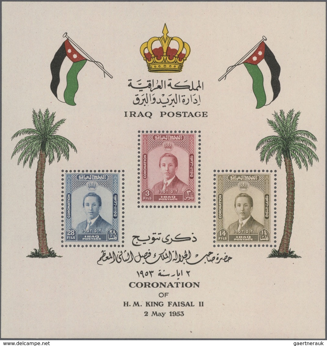 ** Irak: 1948/1990, Comprehensive U/m Stock Of Souvenir Sheets, Incl. 1948 King Faisal Perf./imperf., 1 - Iraq