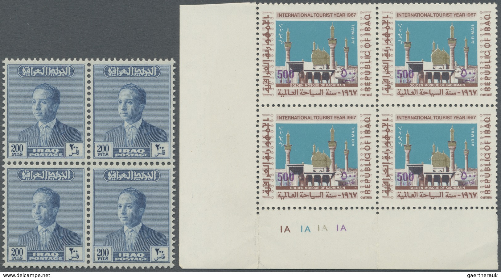 ** Irak: 1953/1975 (ca.), Accumulation Of Mostly Part Sheets Or Complete Sheets In Box With Many In Com - Iraq