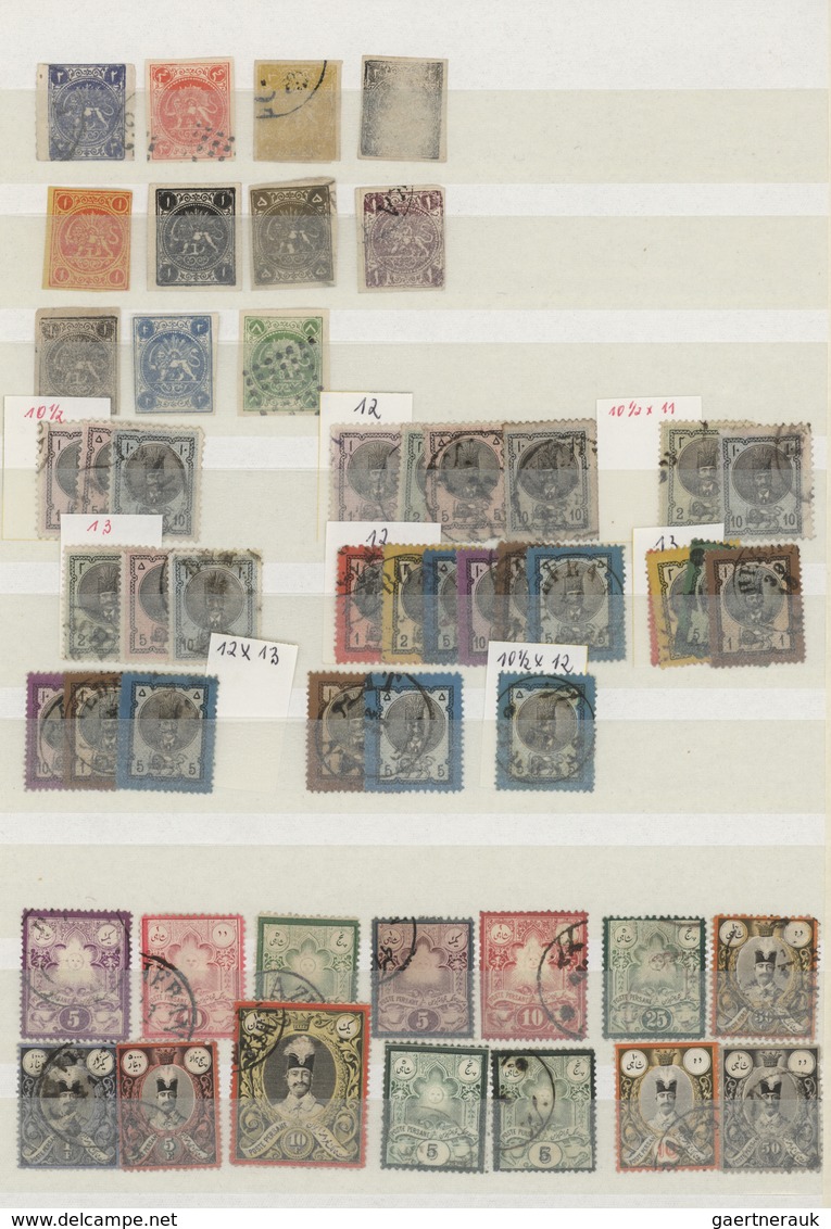 O/*/** Iran: 1875/1980 (ca.), Mostly Used Collection With Many Better Classik Stamps/issues Incl. 11 Values - Iran