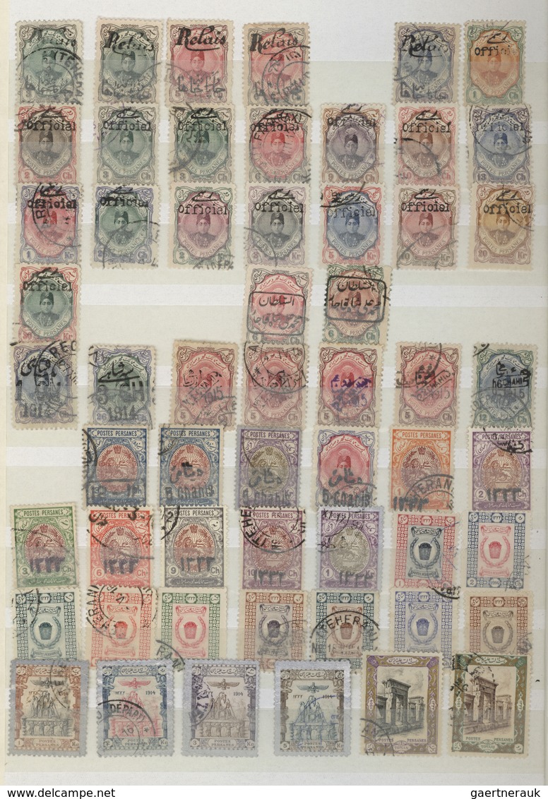 O/*/** Iran: 1875/1980 (ca.), Mostly used collection with many better classik stamps/issues incl. 11 values