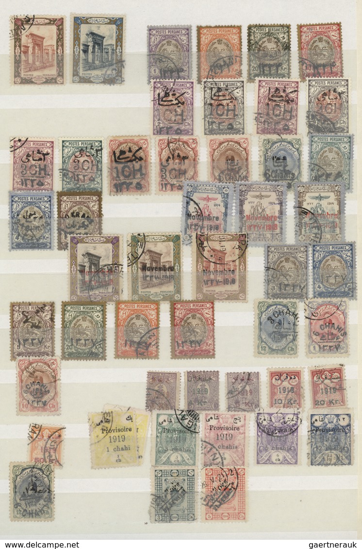 O/*/** Iran: 1875/1980 (ca.), Mostly used collection with many better classik stamps/issues incl. 11 values