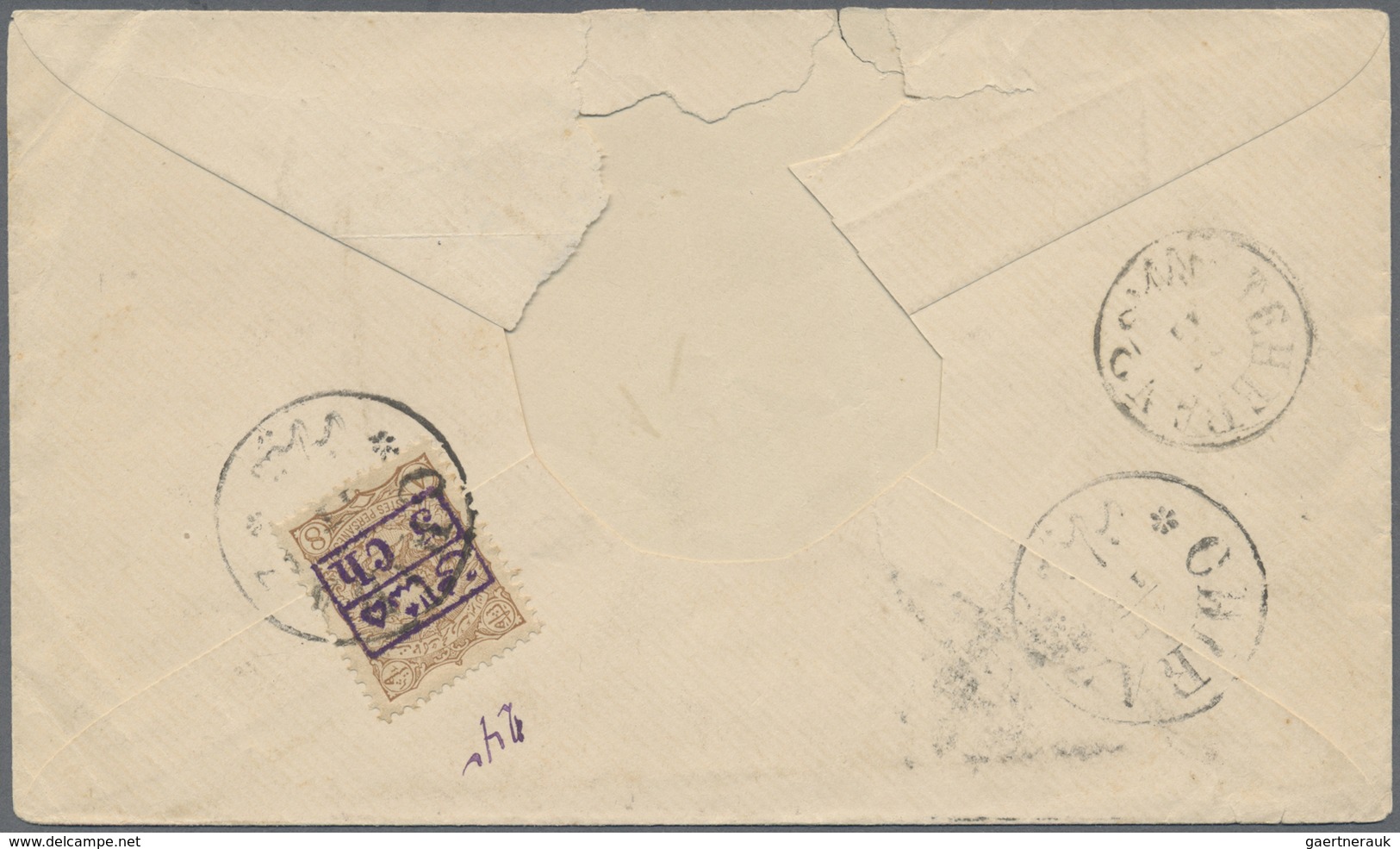 Br Iran: 1890-1910, 12 covers including registered mail, scarce cancellations Lengueboud, Djoulfa and R