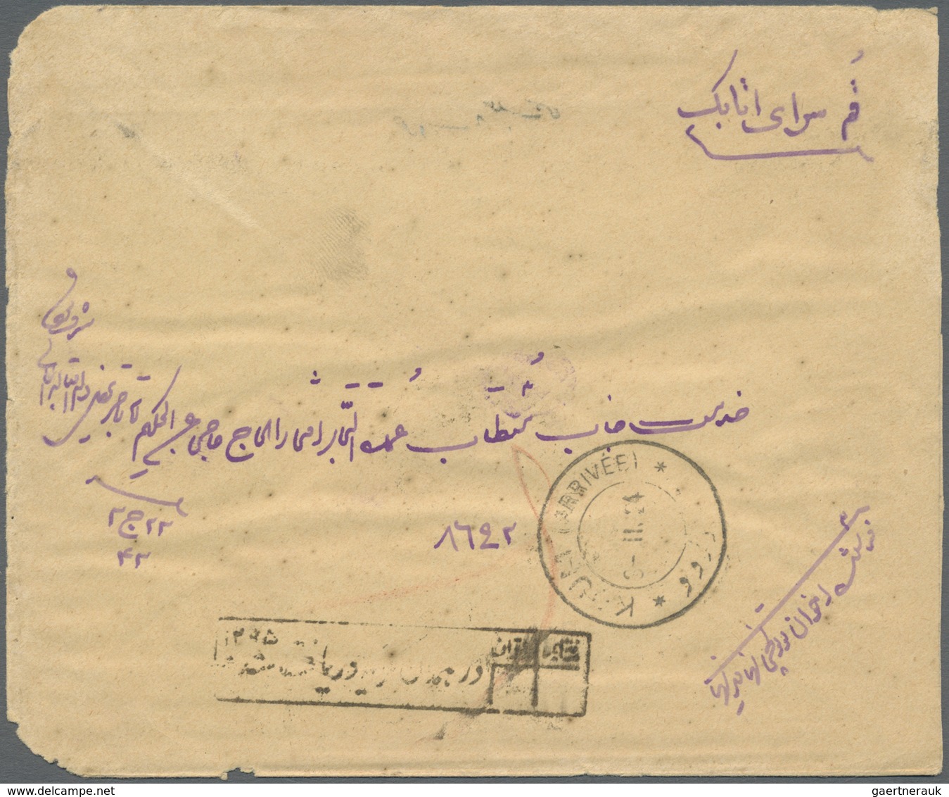 Br Iran: 1906/1942: Very fine lot of 32 envelopes, picture postcards and postal stationeries with censo