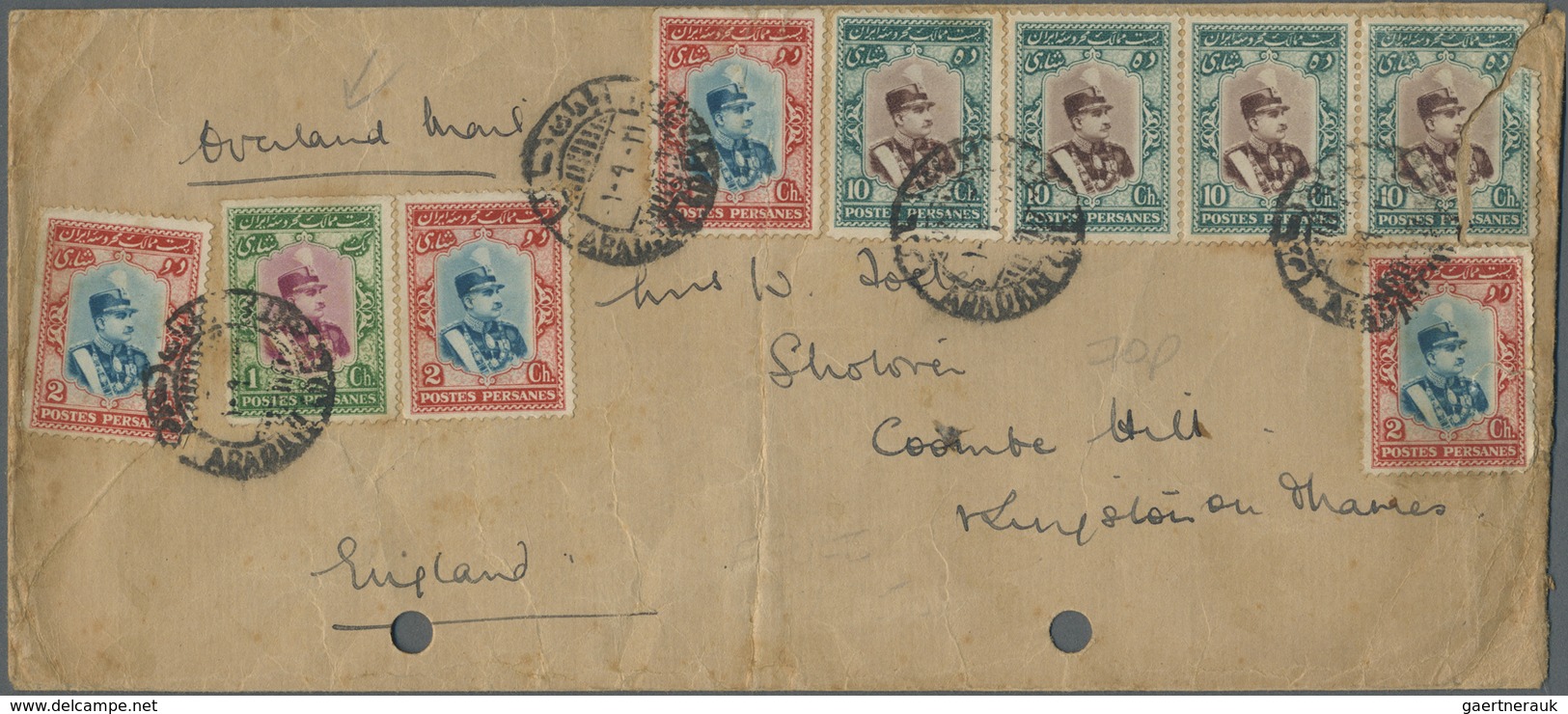 **/*/O/Br/GA Iran: 1917/44 (ca.), massive specialized collection mounted on pages inc. inverted ovpts., many cove