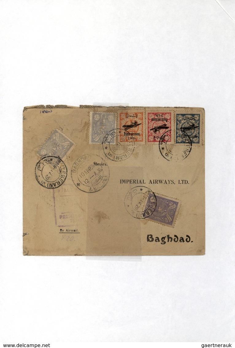 **/*/O/Br/GA Iran: 1917/44 (ca.), massive specialized collection mounted on pages inc. inverted ovpts., many cove