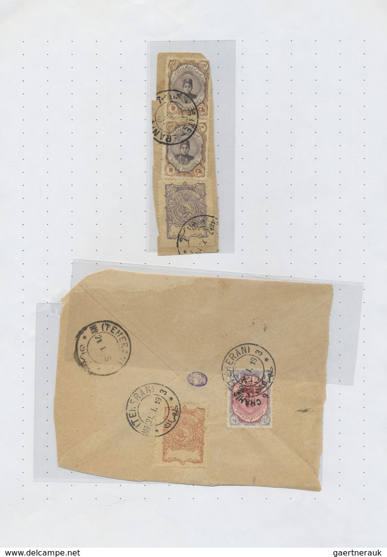 **/*/O/Br/GA Iran: 1917/44 (ca.), massive specialized collection mounted on pages inc. inverted ovpts., many cove