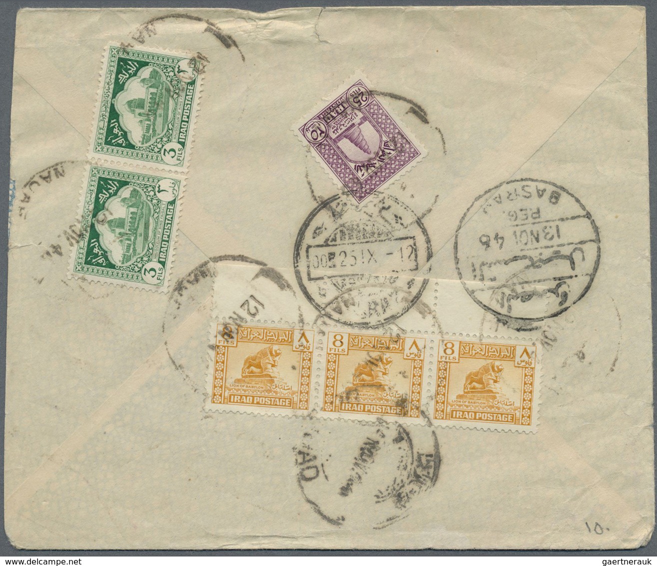 Br Iran: 1920-50, Incoming Mail : Group Of 16 Covers Most From Iraq, Some Different, Fine Group - Iran