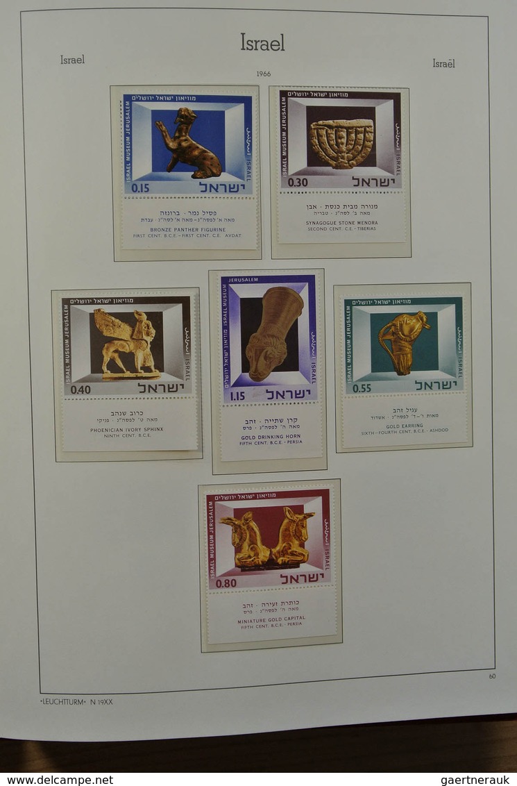 Israel: 1948/1980: Extensive MNH and mint hinged accumulation Israel 1948-1980 in albums, on stockca