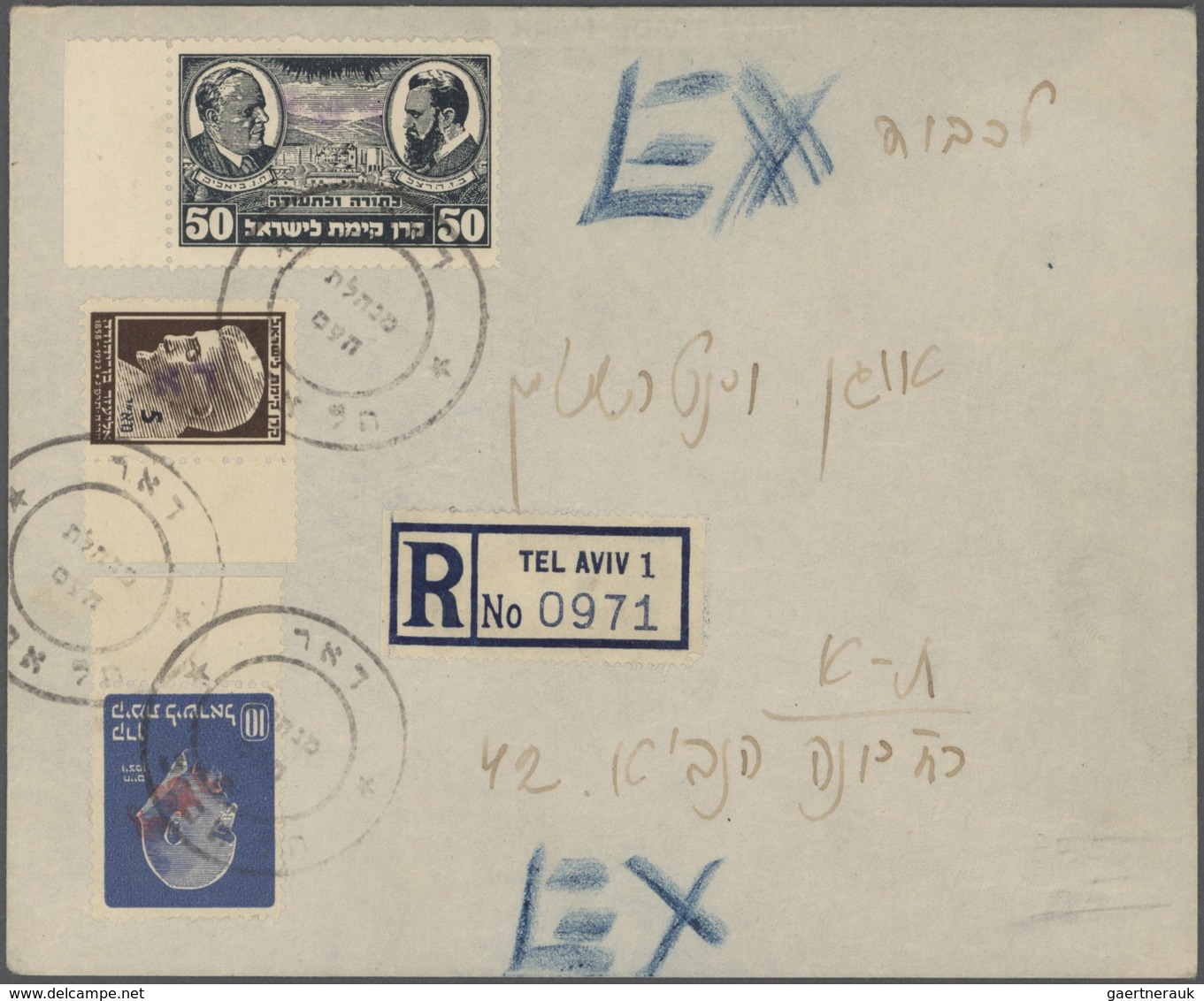 Br Israel: ISRAEL INTERIMS : 1948 Over 200 Registered , 17 Express And 11 Reg.Express Covers With A Gre - Autres & Non Classés