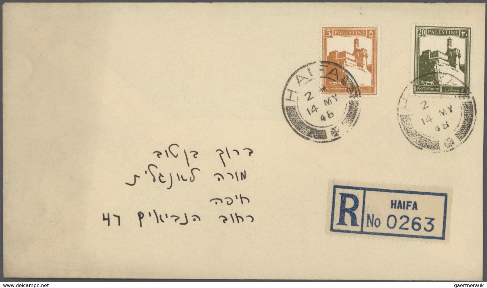 Br Israel: ISRAEL INTERIMS : 1948 Over 200 Registered , 17 Express And 11 Reg.Express Covers With A Gre - Autres & Non Classés