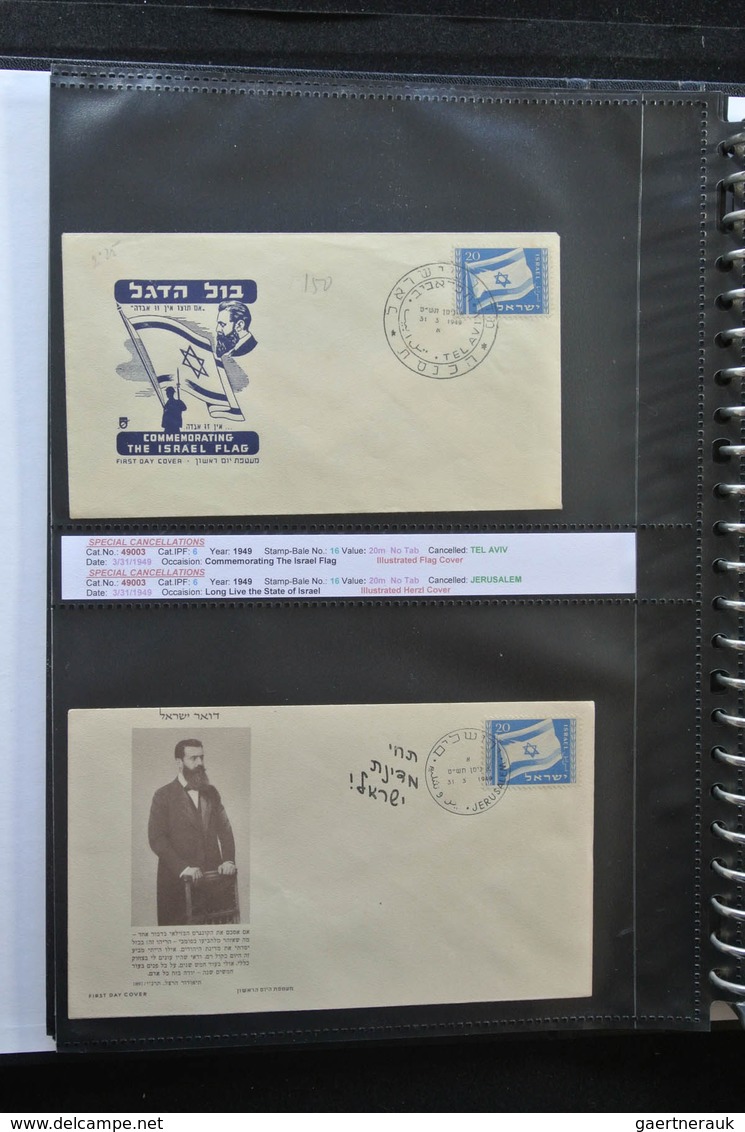 Israel: 1948/2011: Fantastic Covercollection, All With Special (listed) Cancellations, From The Very - Autres & Non Classés