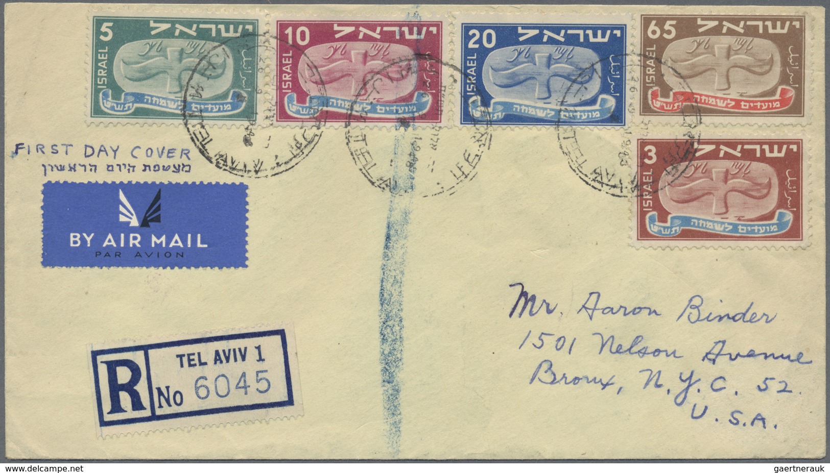 Br/GA Israel: 1949/1959, Holding Of Apprx 210 Covers/cards/used Stationeries, Comprising Commercial And Ph - Altri & Non Classificati