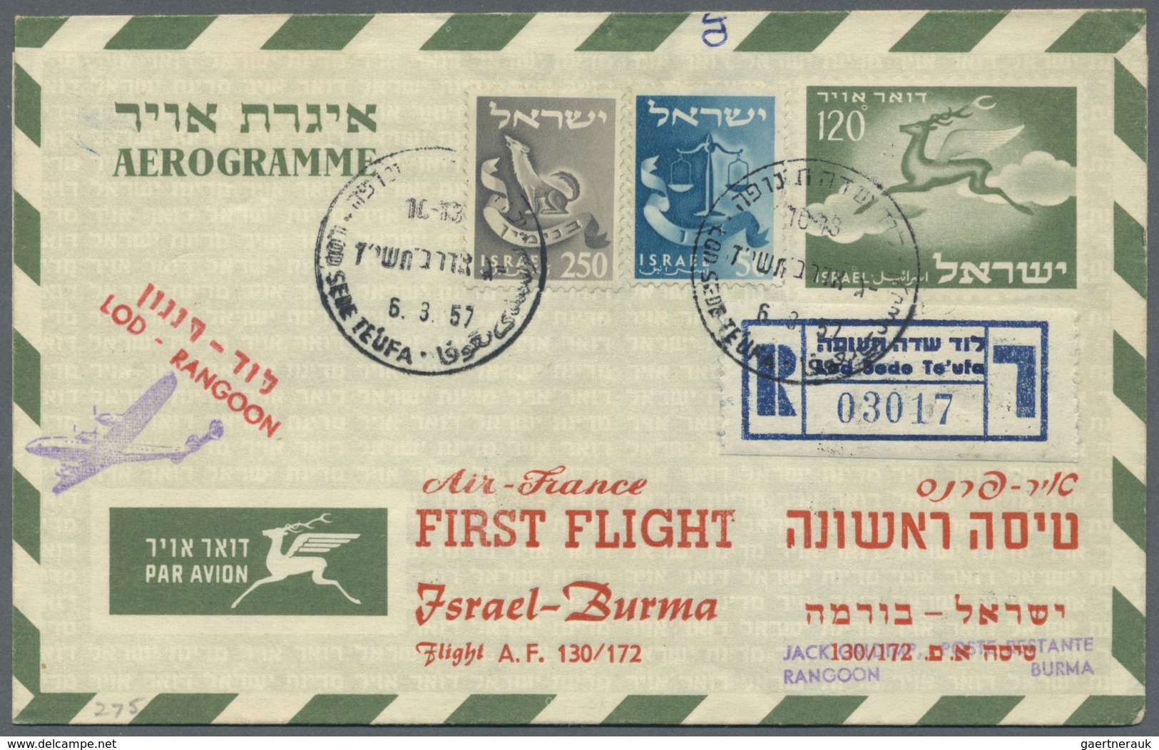 GA Israel: 1950/1973 (ca.), AEROGRAMMES: Accumulation With Approx. 900 Unused And Used/CTO Aerogrammes - Autres & Non Classés