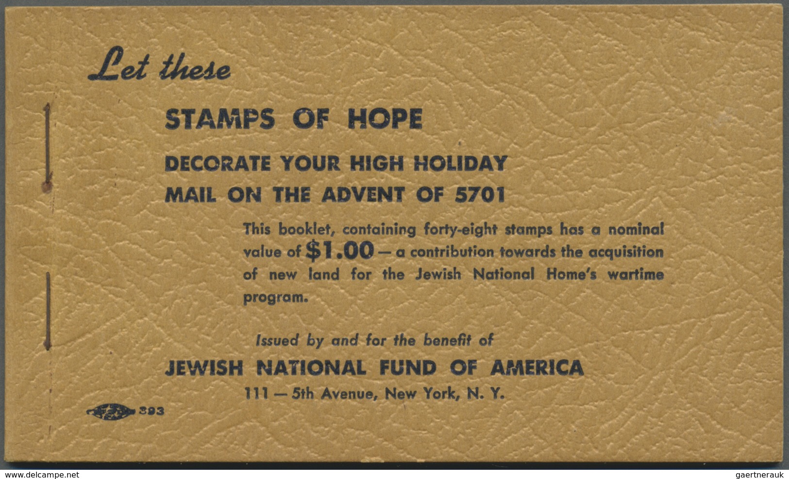 Israel: 1950s, JEWISH NATIONAL FUND OF AMERICA, Lot Of Vignettes Incl. Six Complete Booklets. - Autres & Non Classés