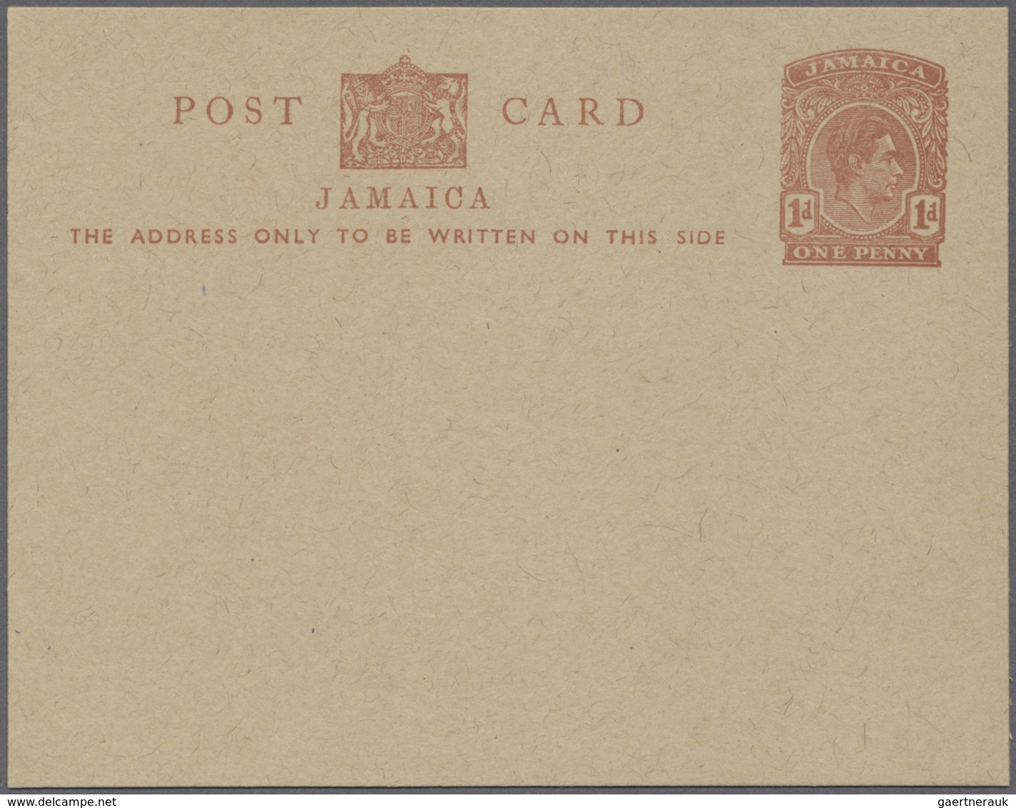 GA Jamaica: 1877/1962, Collection Of 78 Different Unused Stationeries Incl. Types, Comprising Cards, Re - Jamaique (1962-...)