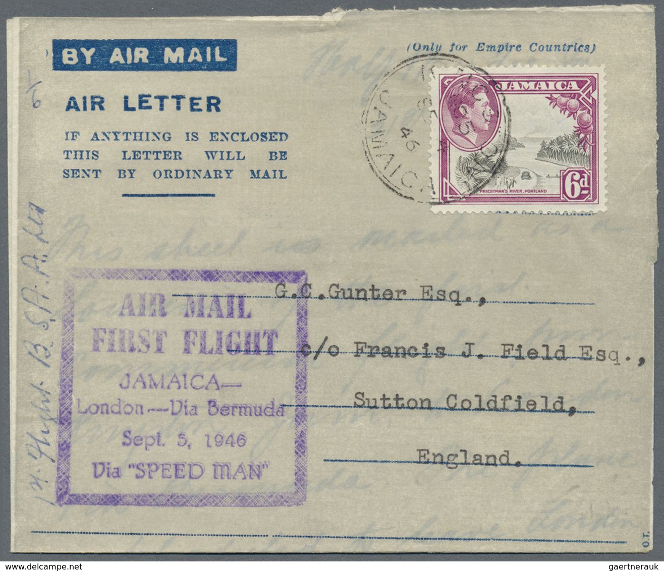 GA Jamaica: 1947/1983 (ca.), AEROGRAMMES: Accumulation With Approx. 1.000 Unused And Used/CTO Airletter - Jamaique (1962-...)
