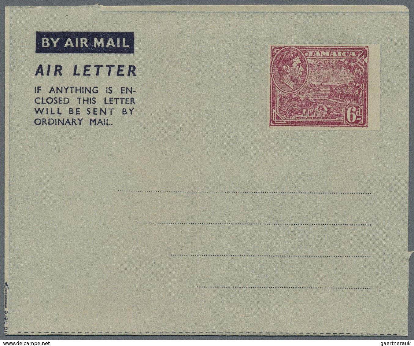 GA Jamaica: 1947/1983 (ca.), AEROGRAMMES: accumulation with approx. 1.000 unused and used/CTO airletter