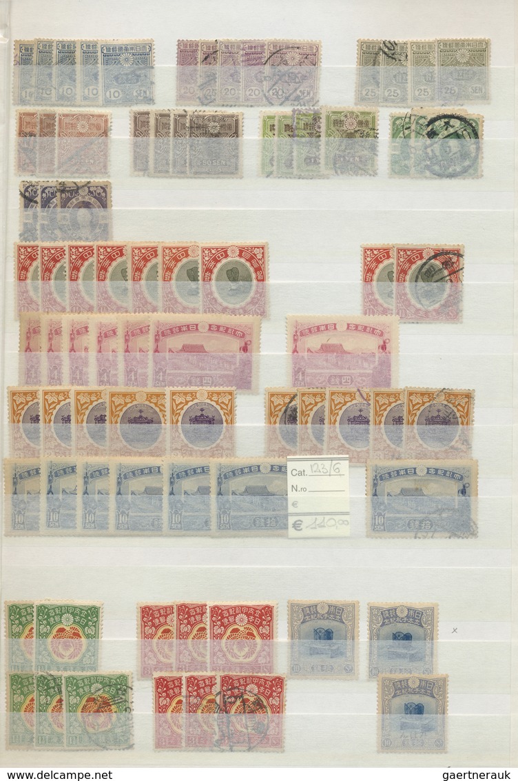 **/*/O Japan: 1871-1980, Collection In Large Stockbook Starting First Issues Used, Later Issues Mint And Us - Autres & Non Classés